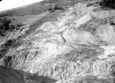1 vue Torrent du Rif de l'Arc, vue d'un glissement survenu en 1886 à Matacharre, rive droite entre les barrages n° 1 et 2