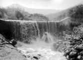1 vue Torrent de Vachères, barrage n° 5 après la crue de Juillet 1911