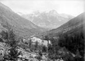 1 vue  - Torrent de l\'Onde après les inondations de 1928. Hameau du Villard en arrière plan. (ouvre la visionneuse)