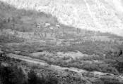 1 vue Crue des 27/28 Septembre 1928 - Le hameau des Mensals et la rivière après la crue