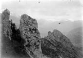 1 vue Vue depuis la série de Freissinières au col de l'Aiguilles en direction de l'aval de la vallée de la Durance.