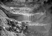 1 vue Torrent de Vachères, contre-barrage démoli du barrage n° 6