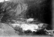 1 vue Torrent de Vachères, contre-barrage n° 3 et barrage n° 3 démolis