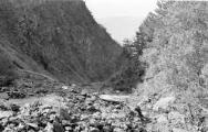 1 vue  - Torrent de Saint-Pancrace, barrage n° 2 bis atterri par la crue du 27 Juin 1952 (ouvre la visionneuse)