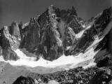 1 vue La Bérarde, la barre des Ecrins vue du glacier de la Bonne-Pierre