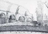 1 vue  - Dessin des ruines de l\'ancien prieuré de Saint-André-de-Rosans (ouvre la visionneuse)