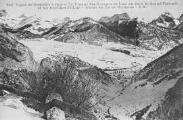 1 vue Ligne de Grenoble à Gap. Le viaduc des Granges de Lus. Le Grand-Ferrand et les Aiguilles de Lus (fond). Route du col de GrimoneE. R.