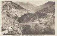 1 vue  - Le pont d\'Asfeld et la route du fort des TêtesE. R. Grenoble (ouvre la visionneuse)