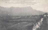 1 vue  - Vue panoramique de la vallée de la Durance et de la plaine, prise du rond-point de l\'Archevéché. Massif du Morgon (fond)Hourlier, Grenoble (ouvre la visionneuse)