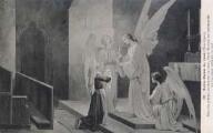 1 vue  - Notre-Dame du Laus. Sous les prêtres jansénistes du Laus, Sœur Benoîte est communiée par les anges pendant la nuit (ouvre la visionneuse)