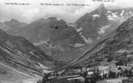 1 vue Navette - Vue panoramique avec le pic des Souffles et le pic de Turbat, le col de Turbat et le pic de l'OlanAndreis (Gap)