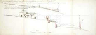 1 vue Aqueduc de la porte d'Embrun : plan, profil, dessin d'élévation.