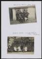 2 vues Groupe de militaires, parmi lesquels Auguste Bayle : photographie-carte postale.